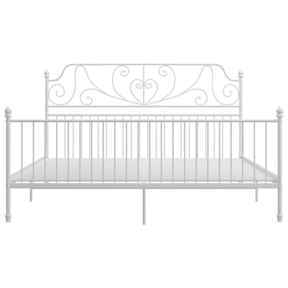Bedframe Metaal 180 x 200 cm Wit