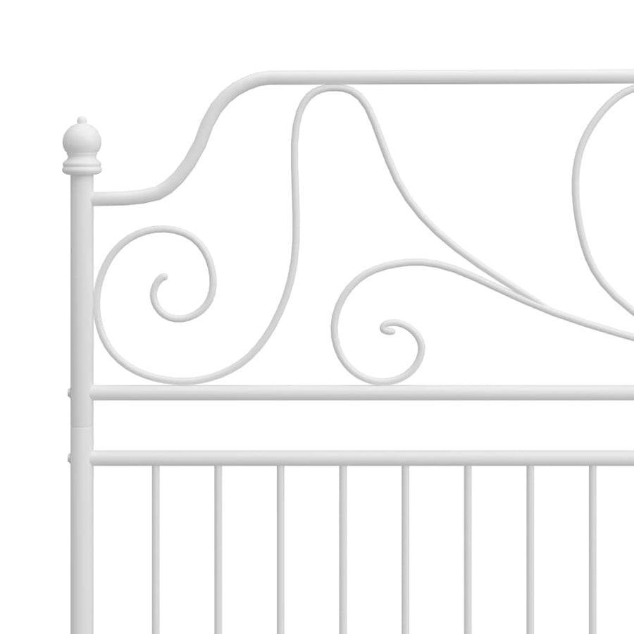 Bedframe Metaal 180 x 200 cm Wit