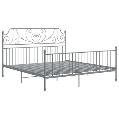 Bedframe Metaal 180 x 200 cm Grijs
