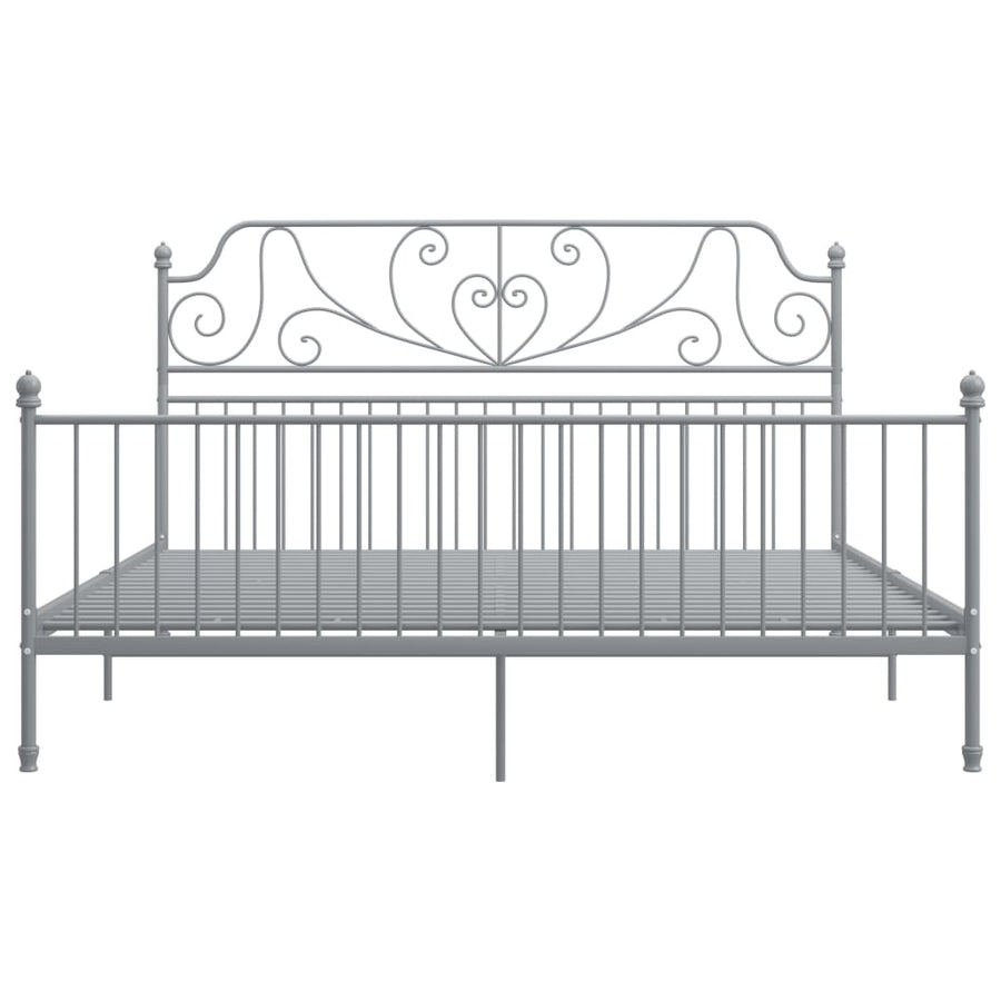 Bedframe Metaal 180 x 200 cm Grijs