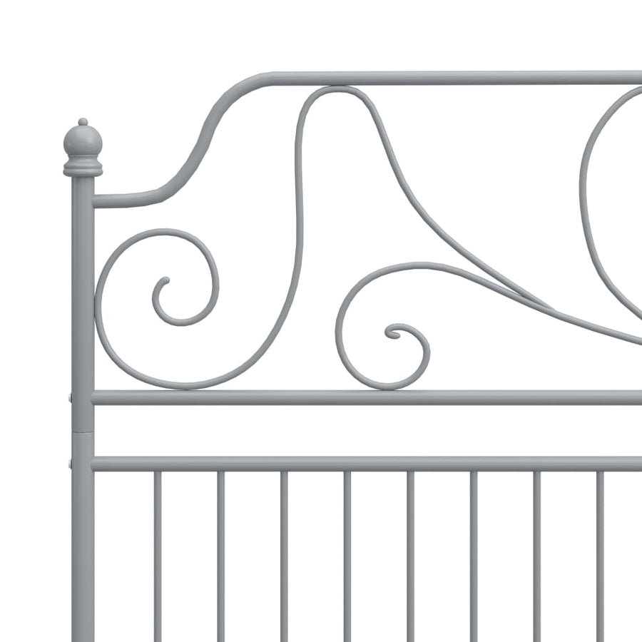 Bedframe Metaal 180 x 200 cm Grijs