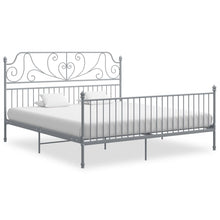 Bedframe Metaal 200 x 200 cm Grijs