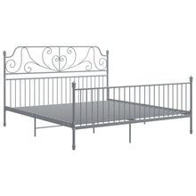 Bedframe Metaal 200 x 200 cm Grijs