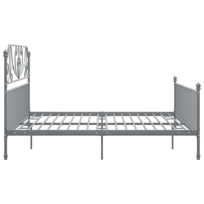 Bedframe Metaal 200 x 200 cm Grijs