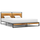 Bedframe metaal 140x200 cm zwart