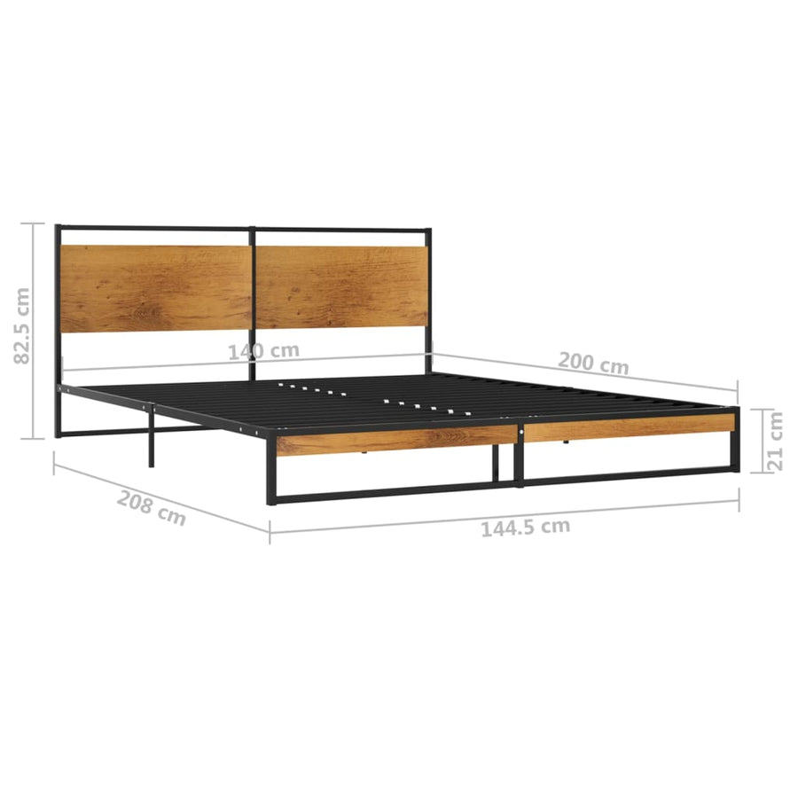 Bedframe Metaal 140 x 200 cm