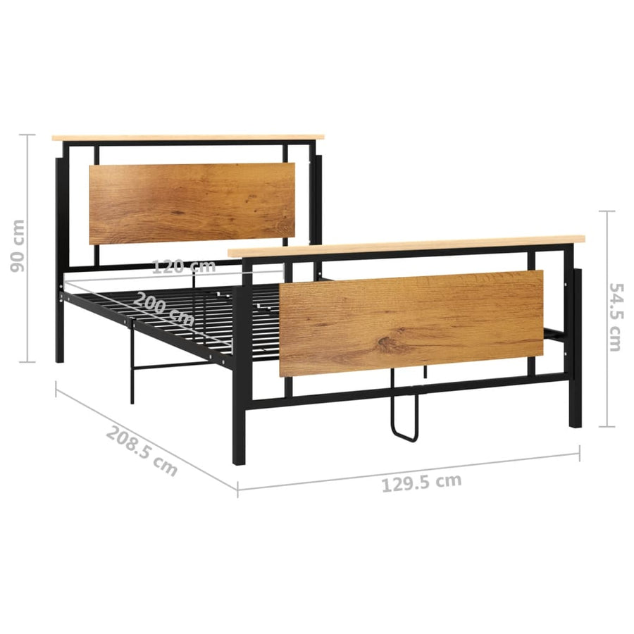 Bedframe Metaal 120 x 200 cm