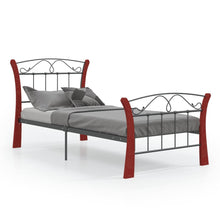 Bedframe Metaal Zwart 90X200 Cm
