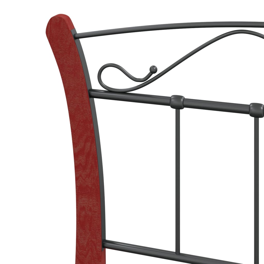 Bedframe Metaal Zwart 90X200 Cm