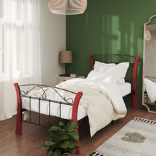 Bedframe Metaal Zwart 90X200 Cm