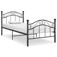 Bedframe Metaal 90 x 200 cm Zwart
