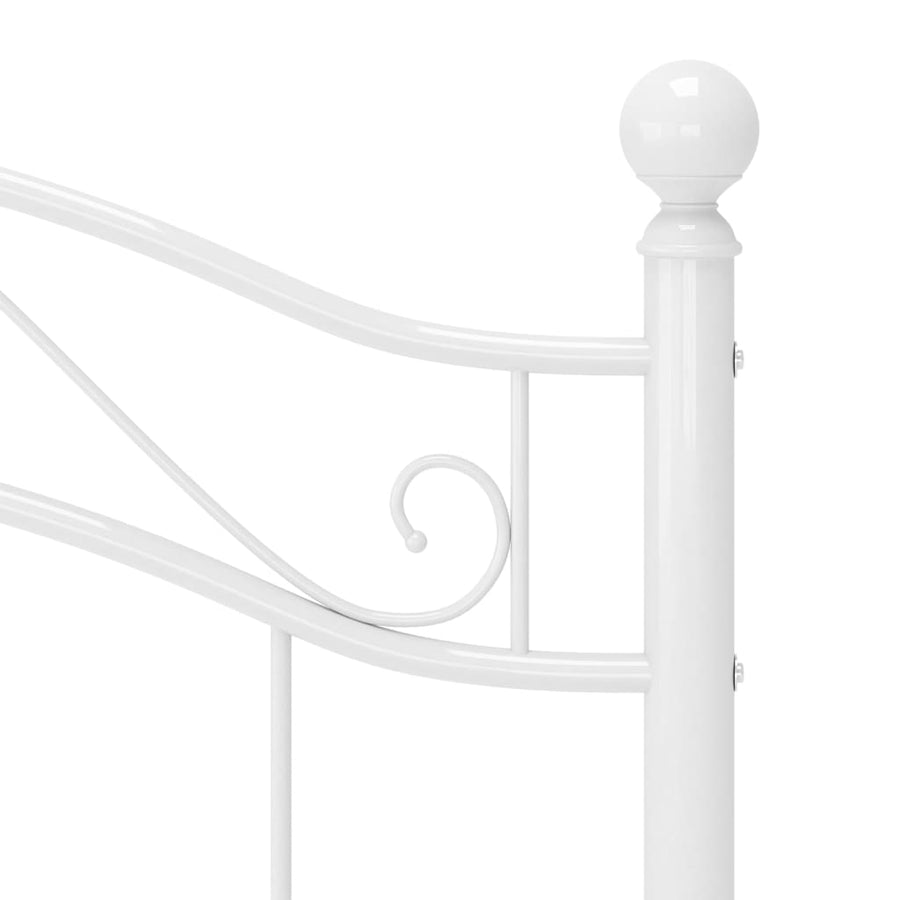 Bedframe Metaal 90 x 200 cm Wit