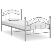 Bedframe metaal grijs 90x200 cm