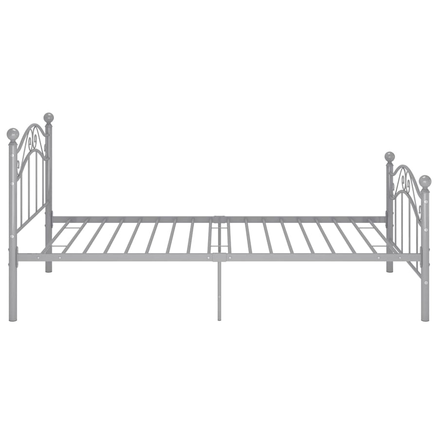 Bedframe Metaal 90 x 200 cm Grijs