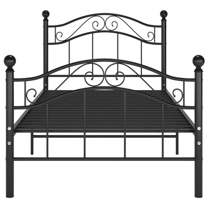 Bedframe Metaal 100 x 200 cm Zwart