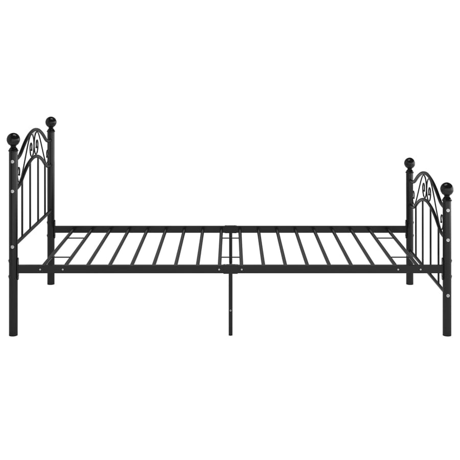 Bedframe Metaal 100 x 200 cm Zwart