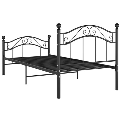 Bedframe Metaal 100 x 200 cm Zwart