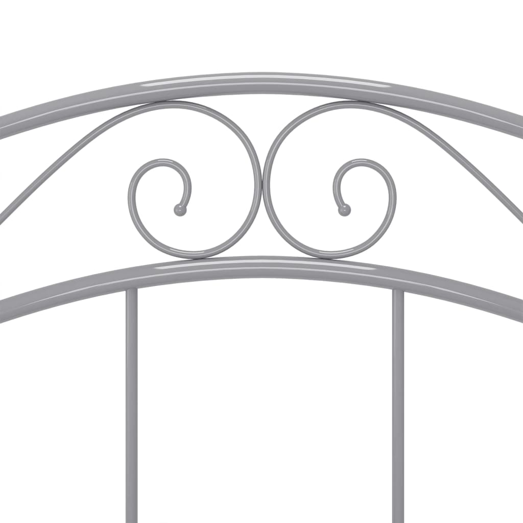 Bedframe metaal grijs 100x200 cm 100 x 200 cm Grijs