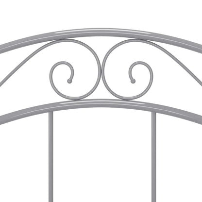 Bedframe metaal grijs 100x200 cm 100 x 200 cm Grijs
