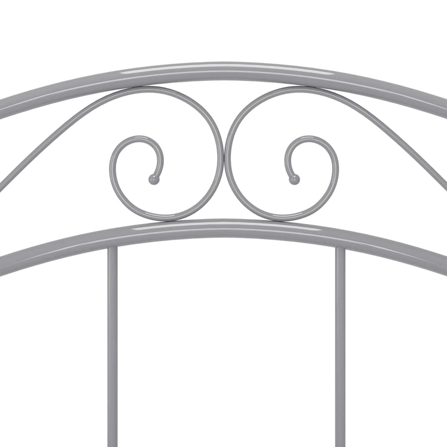 Bedframe metaal grijs 100x200 cm 100 x 200 cm Grijs