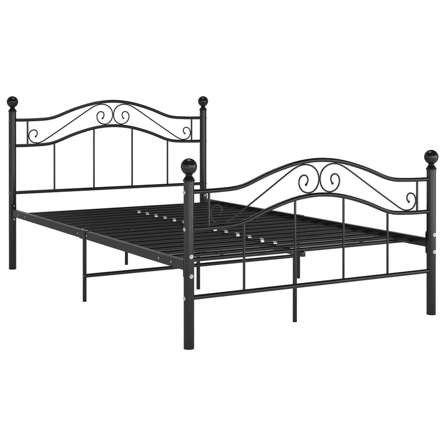Bedframe Metaal 120 x 200 cm Zwart