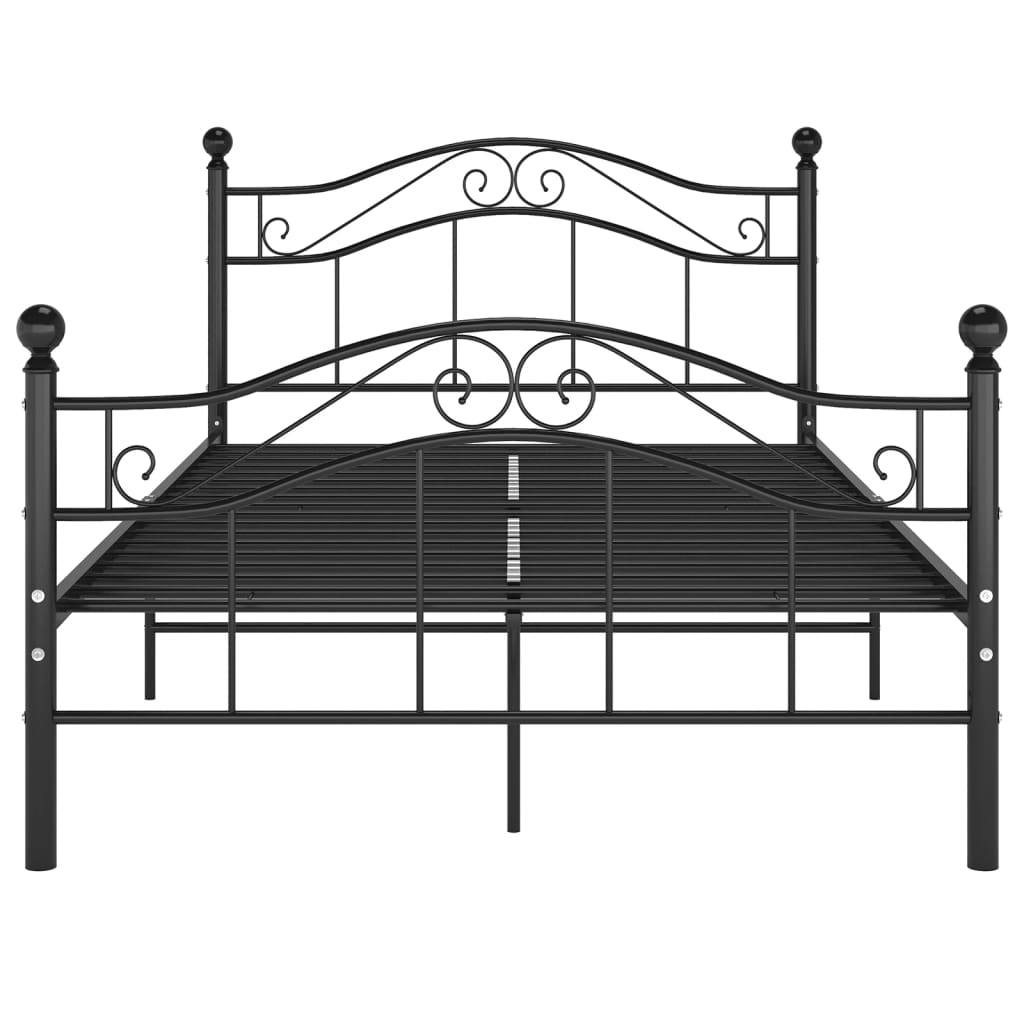 Bedframe Metaal 120 x 200 cm Zwart