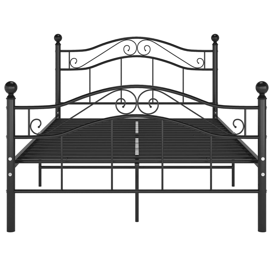 Bedframe Metaal 120 x 200 cm Zwart