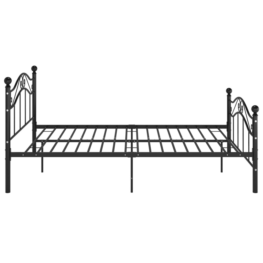 Bedframe Metaal 120 x 200 cm Zwart