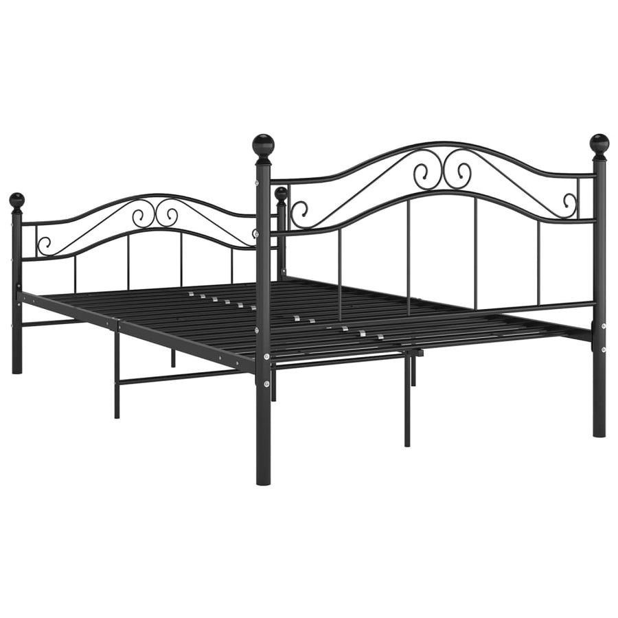Bedframe Metaal 120 x 200 cm Zwart