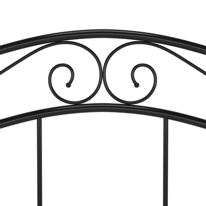 Bedframe Metaal 120 x 200 cm Zwart
