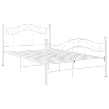 Bedframe Metaal 120 x 200 cm Wit