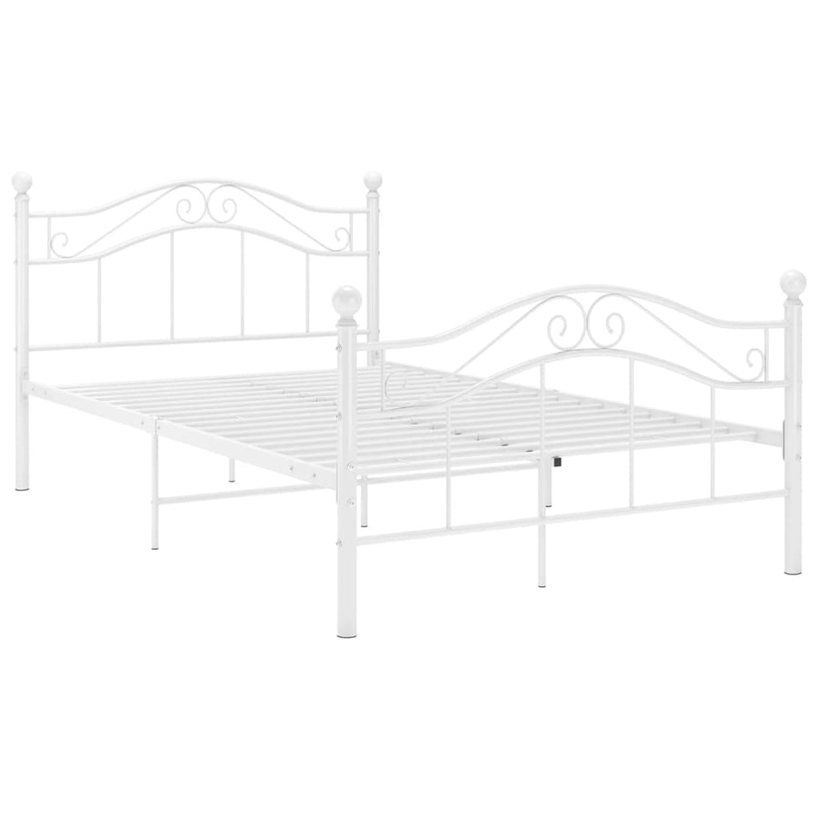 Bedframe Metaal 120 x 200 cm Wit
