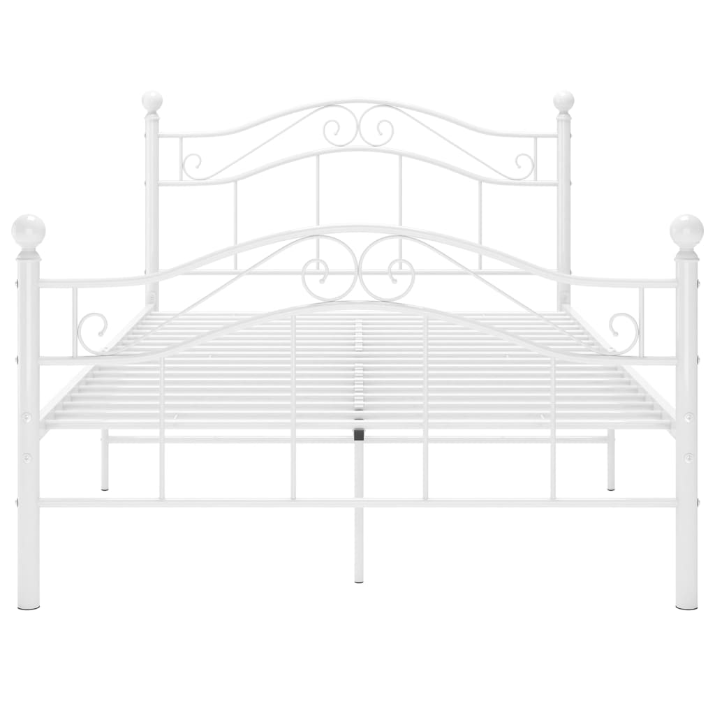 Bedframe Metaal 120 x 200 cm Wit