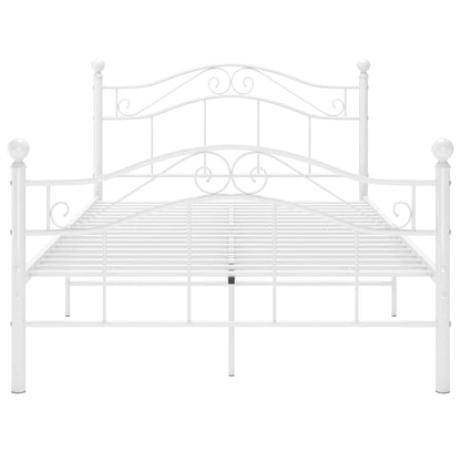 Bedframe Metaal 120 x 200 cm Wit