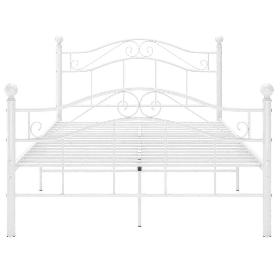 Bedframe Metaal 120 x 200 cm Wit
