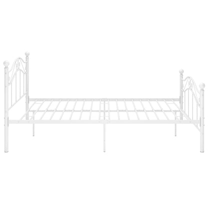 Bedframe Metaal 120 x 200 cm Wit