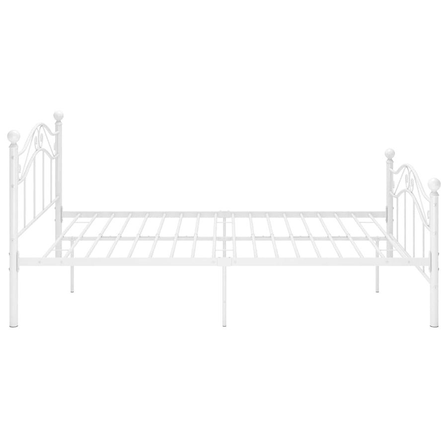 Bedframe Metaal 120 x 200 cm Wit