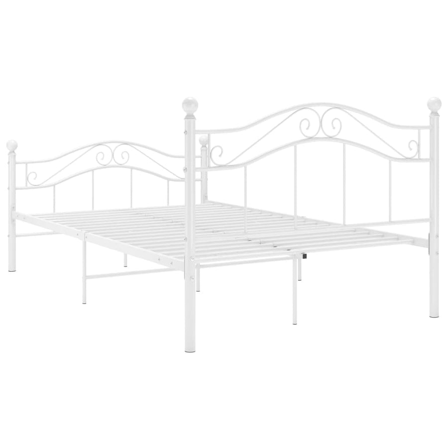 Bedframe Metaal 120 x 200 cm Wit
