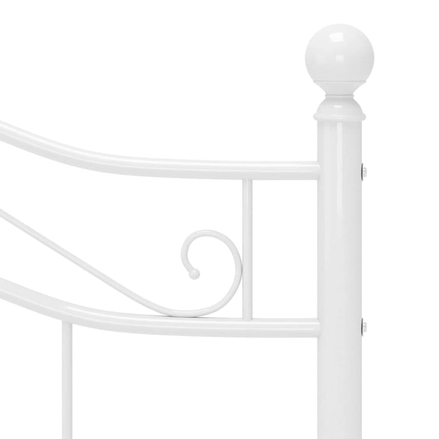 Bedframe Metaal 120 x 200 cm Wit