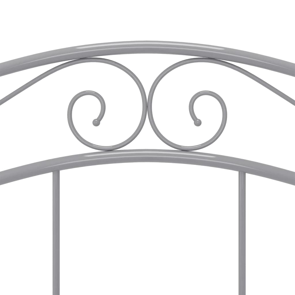 Bedframe metaal grijs 120x200 cm 120 x 200 cm Grijs