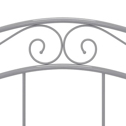 Bedframe metaal grijs 120x200 cm 120 x 200 cm Grijs