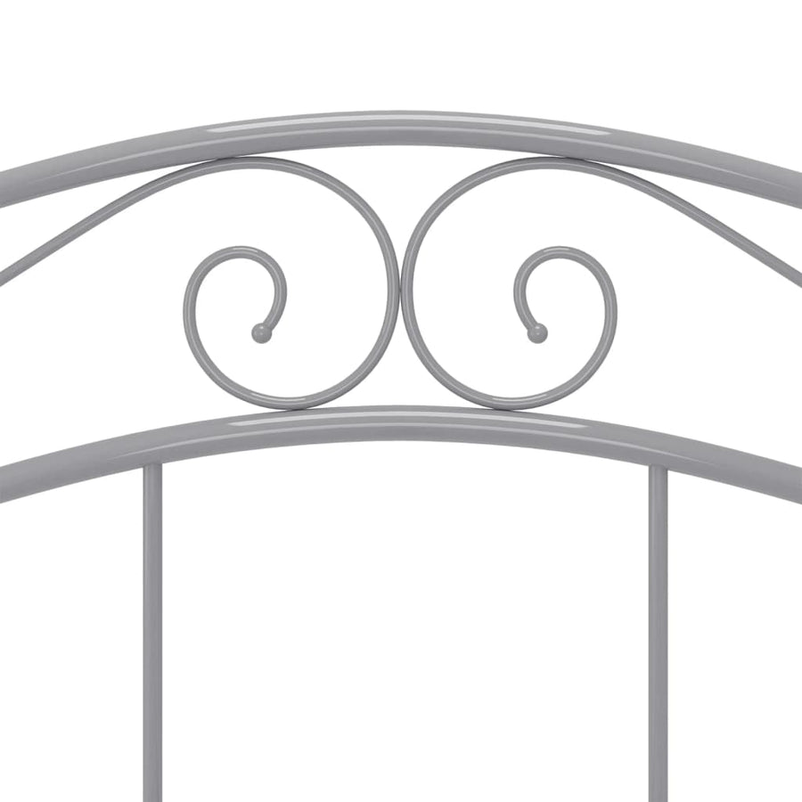 Bedframe metaal grijs 120x200 cm 120 x 200 cm Grijs