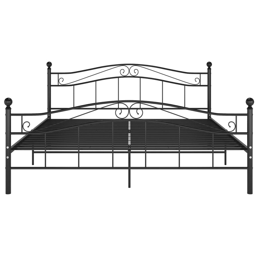 Bedframe Metaal 140 x 200 cm Zwart