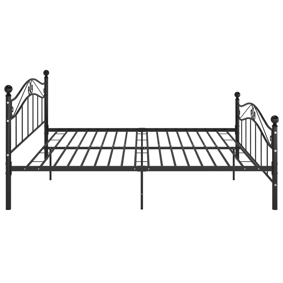 Bedframe Metaal 140 x 200 cm Zwart