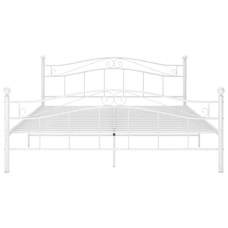 Bedframe Metaal 140 x 200 cm Wit