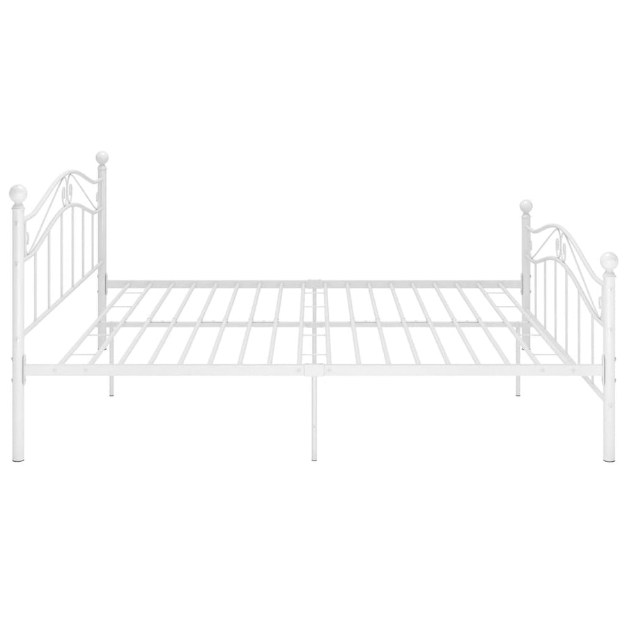 Bedframe Metaal 140 x 200 cm Wit