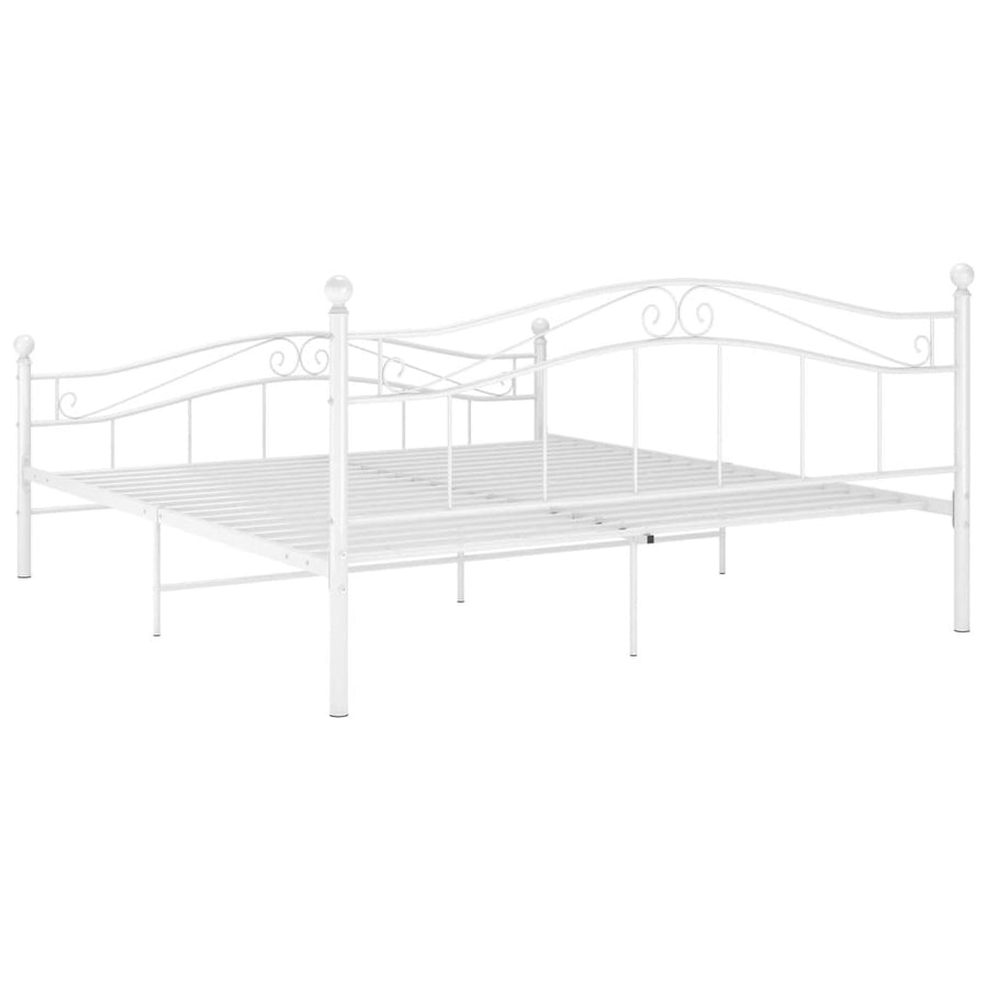 Bedframe Metaal 140 x 200 cm Wit