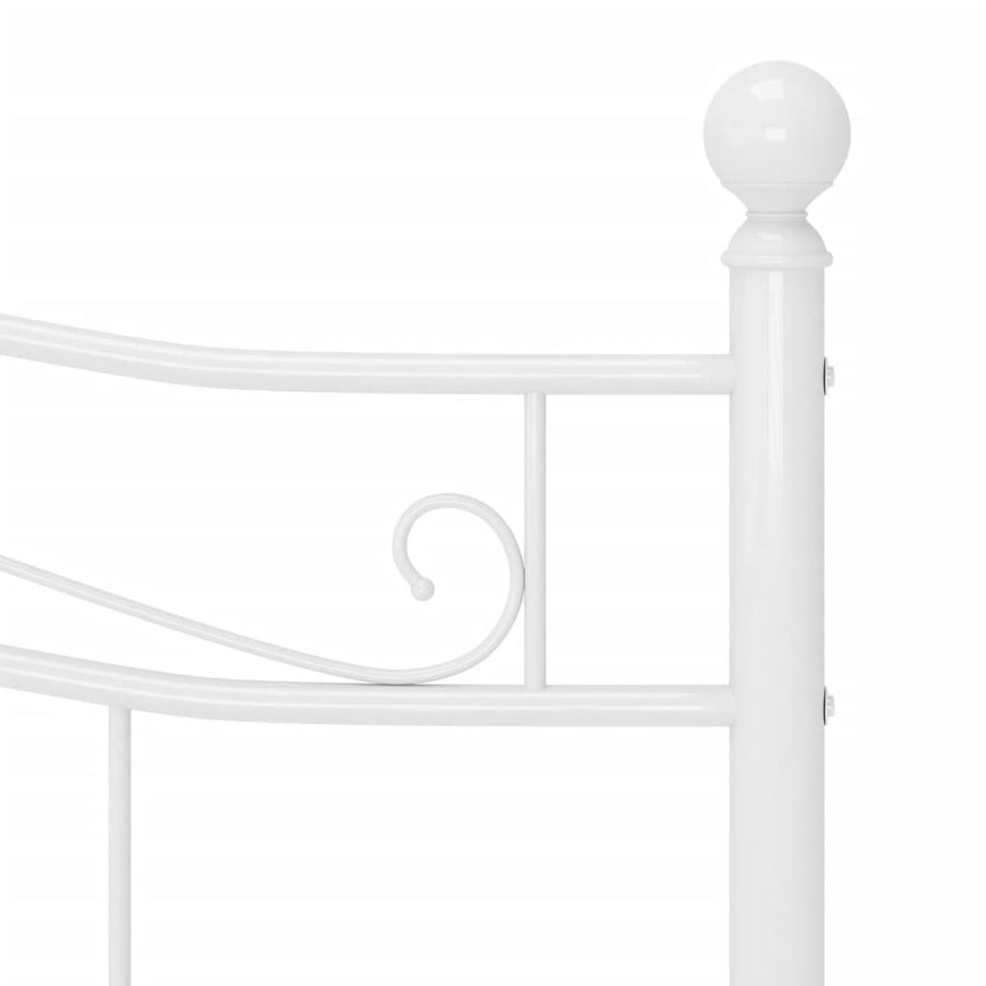 Bedframe Metaal 140 x 200 cm Wit