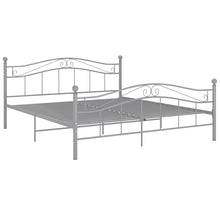 Bedframe Metaal 140 x 200 cm Grijs