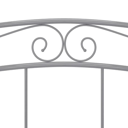 Bedframe Metaal 140 x 200 cm Grijs